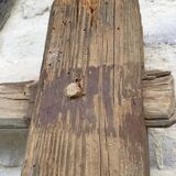 Raw wood farm ladder