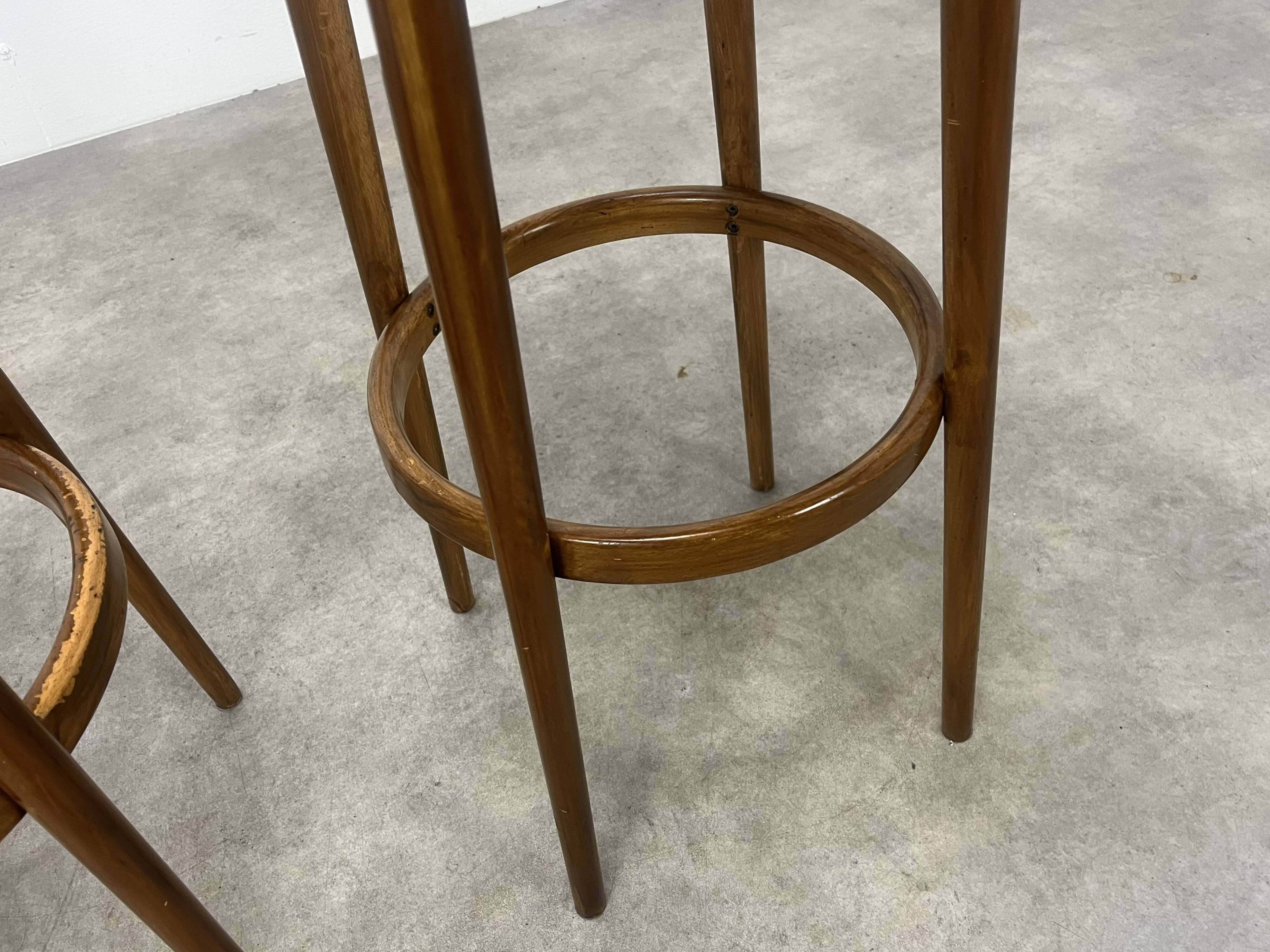 Paire de tabourets de bar Baumann