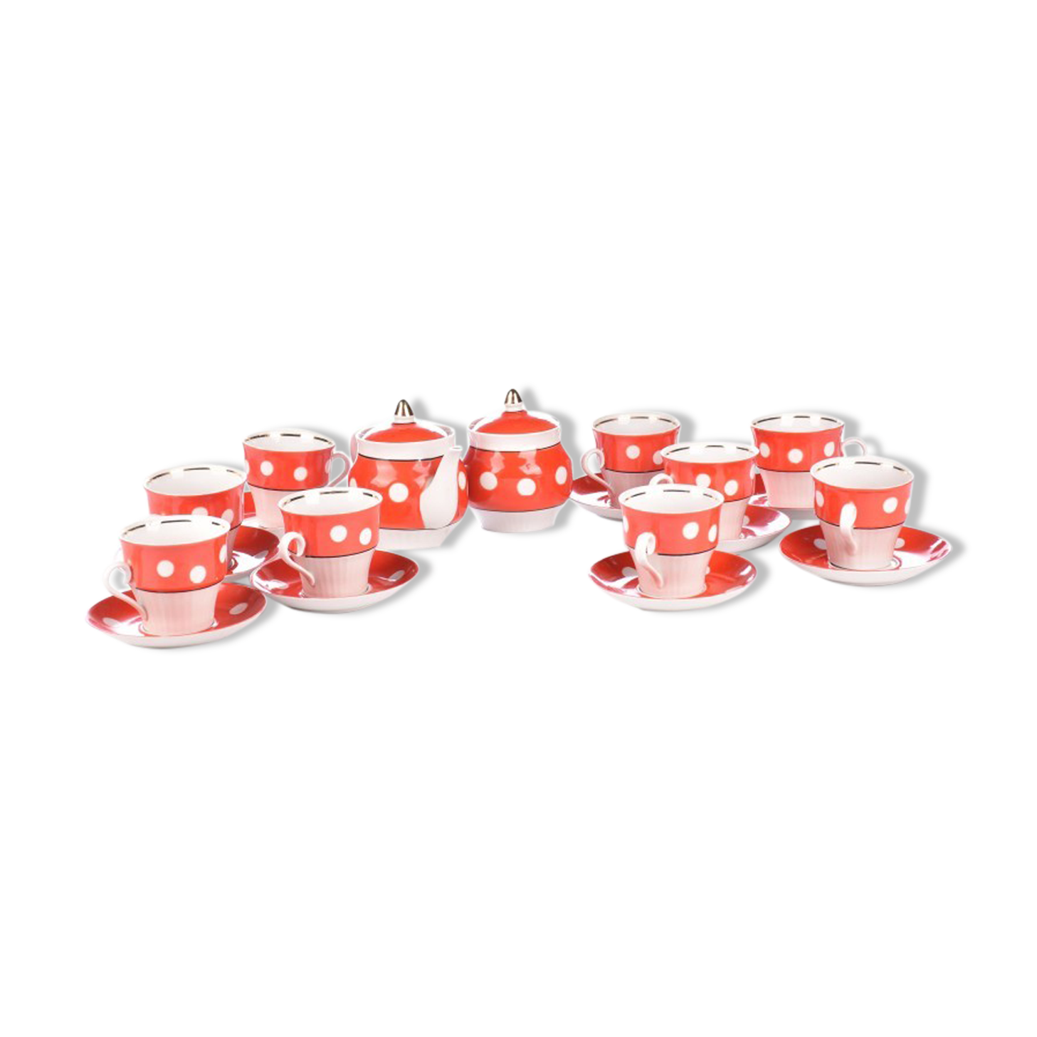 Vintage tea set for 9 person
