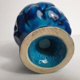 Blue ceramic vase