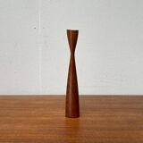 Mid-Century Danish Teak Tulip Candle Holder, 1960s
