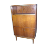 Showcase - Brissac secretary 1960 in oak and veneer