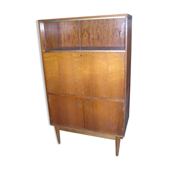 Showcase - Brissac secretary 1960 in oak and veneer