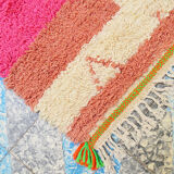 Pink berber carpet 130 x 220 cm
