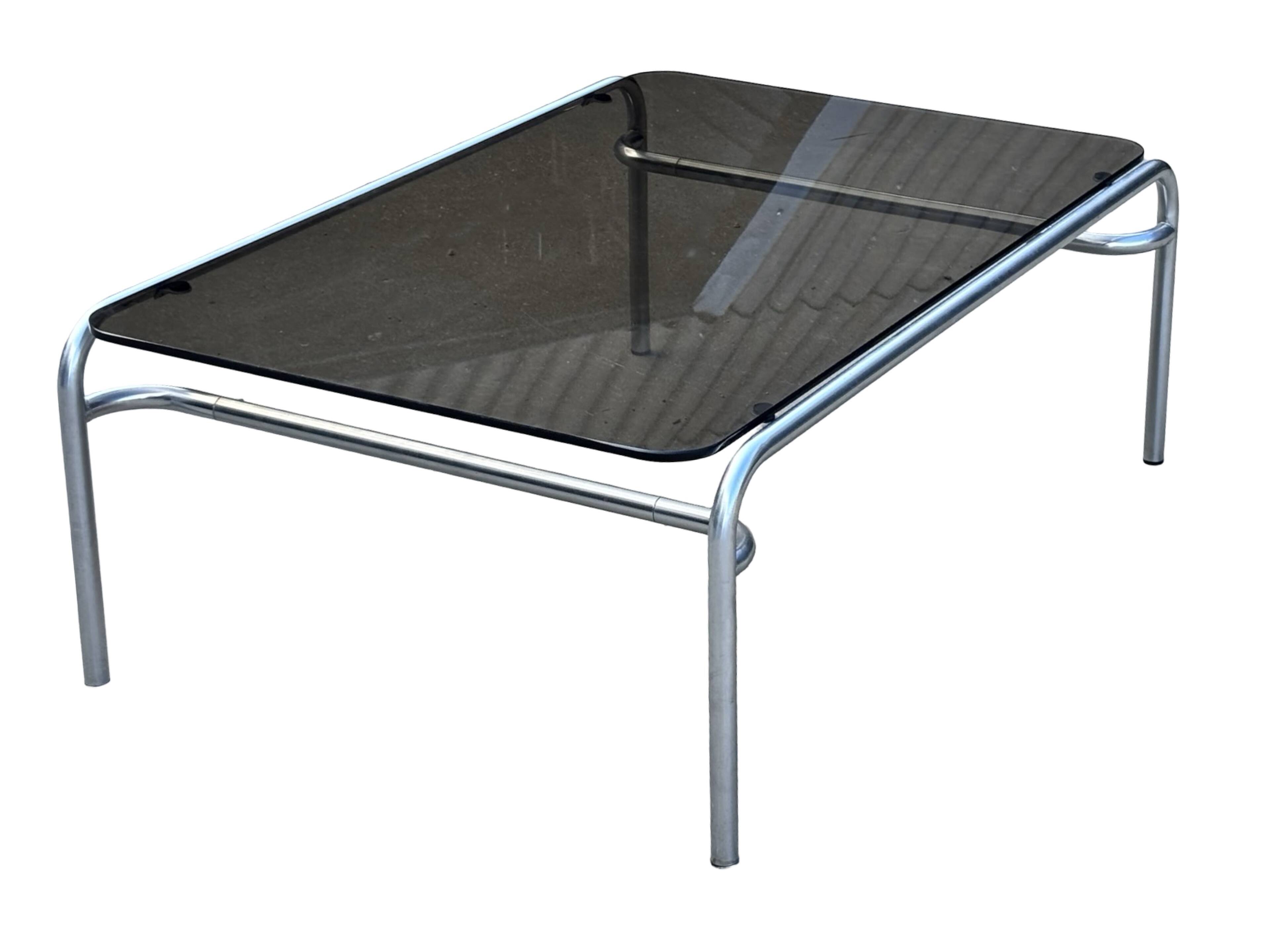 Vintage Coffee Table Walter Antonis TE41 Tubular Chrome ’t Spectrum 1974