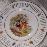 6 dessert plates "scènes galantes"