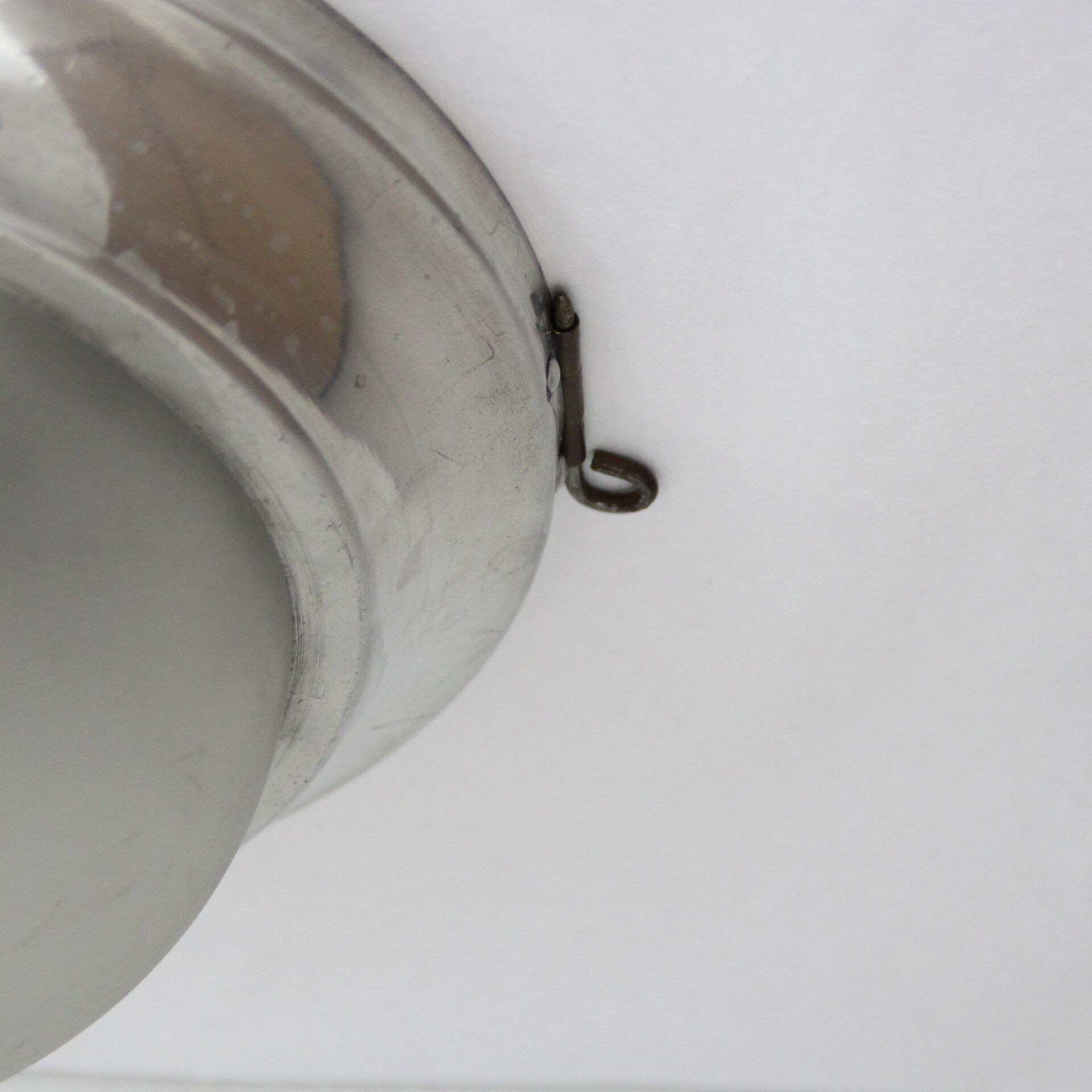 Old wall ceiling light glass and aluminium, decoration