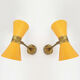 Paire d'appliques italiennes Diabolo design années 1950