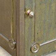 Brass Nightstand With Marble Top, 1910's