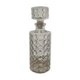 Vintage round bubble whiskey decanter
