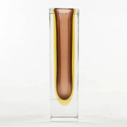 Sommerso mid-century modern vase, glass, designed by F. Poli, Italy, 1950s