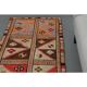 1970s Vintage Turkish Handmade Wool & Cotton Orange Runner Rug 82x340