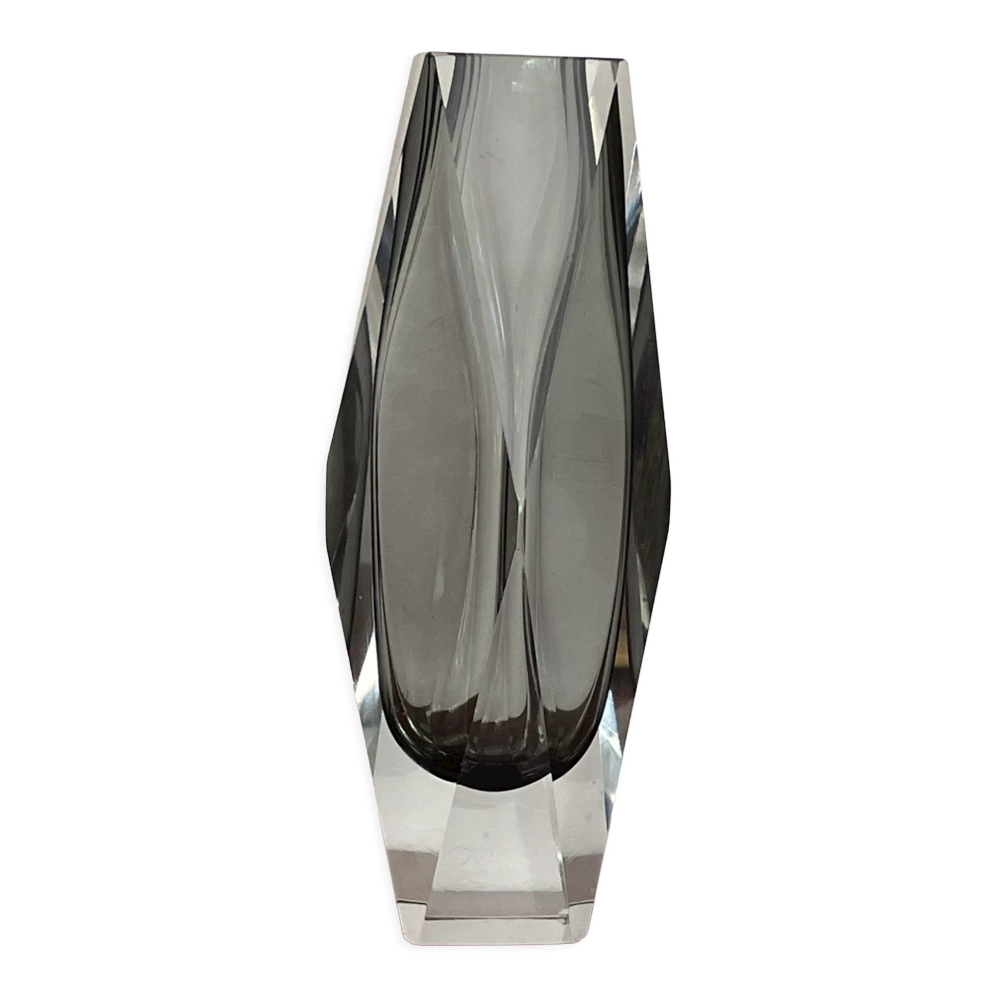 Vase Murano glass Sommerso vintage 27cm