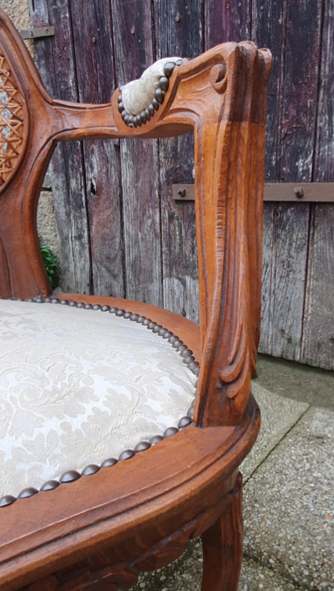 Convertible armchair, Rocaille, Louis XV style, early twentieth century.