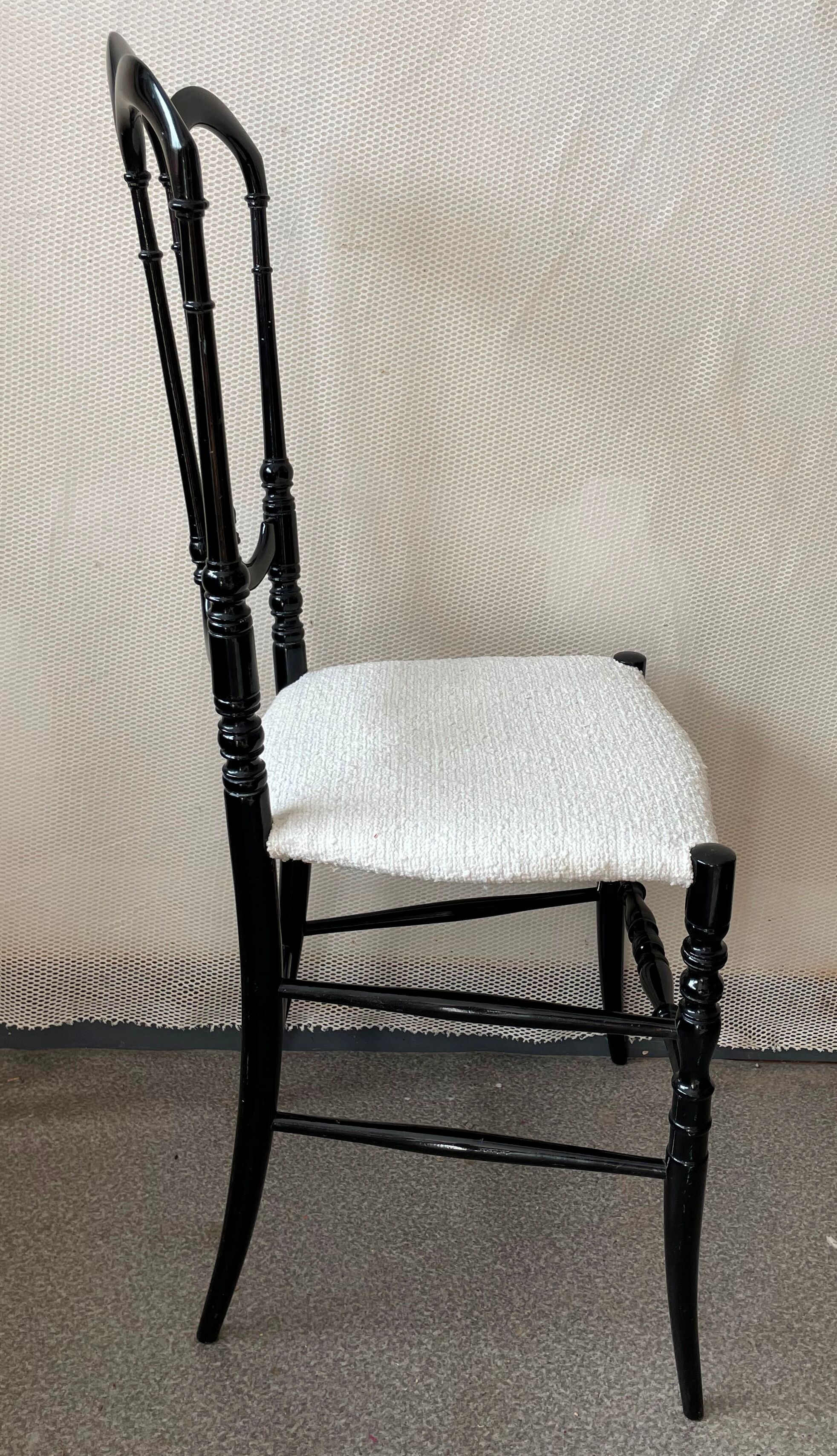 Chair Napoleon black chiavari Gessef