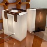 Set of 8 space age plexiglass wall lights - space age wall light 1960