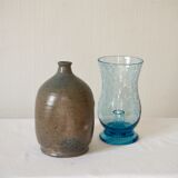 Biot glass candlestick