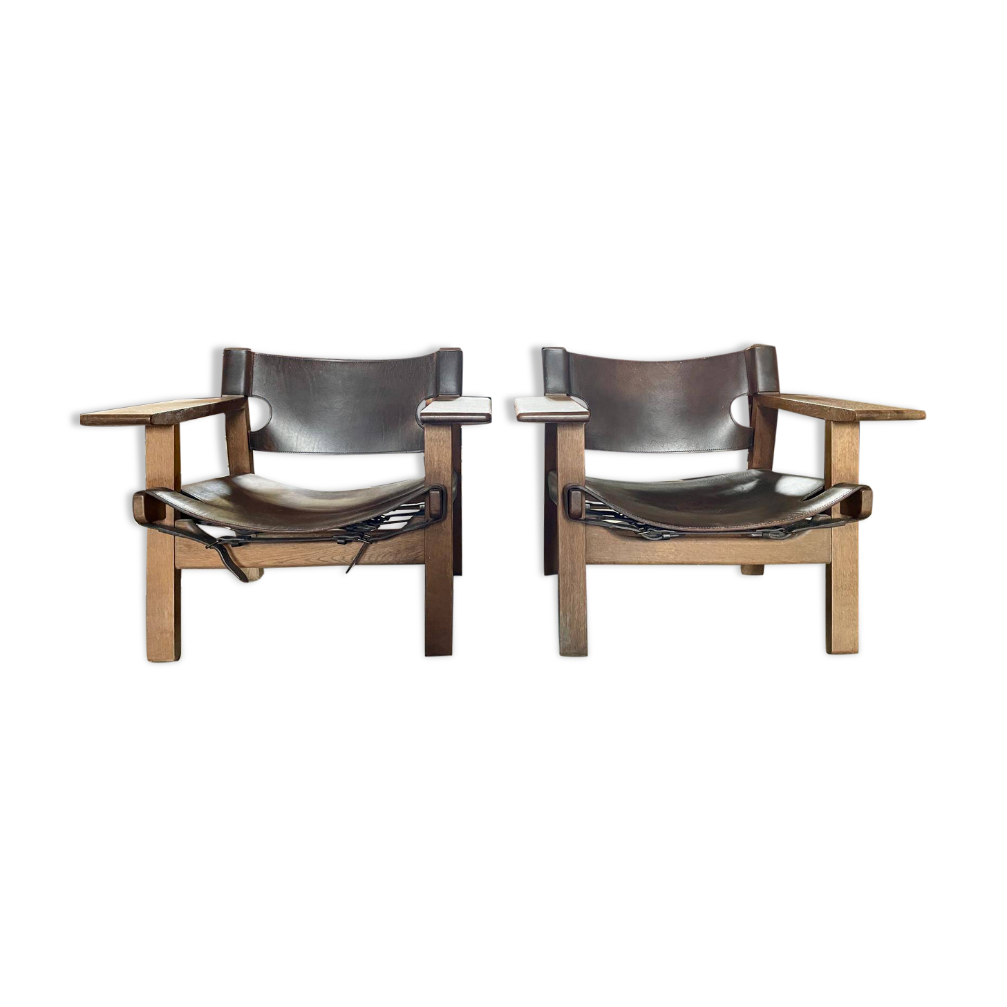 Pair of Spanish armchairs by Borge Mogensen