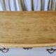 Curved patinated chest of drawers