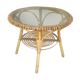 Vintage rattan/wicker round table