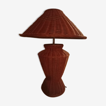 Rattan table lamp