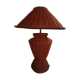 Lampe à poser en rotin