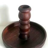 Vintage wooden candle holder