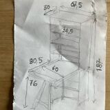 Desk / retractable storage unit