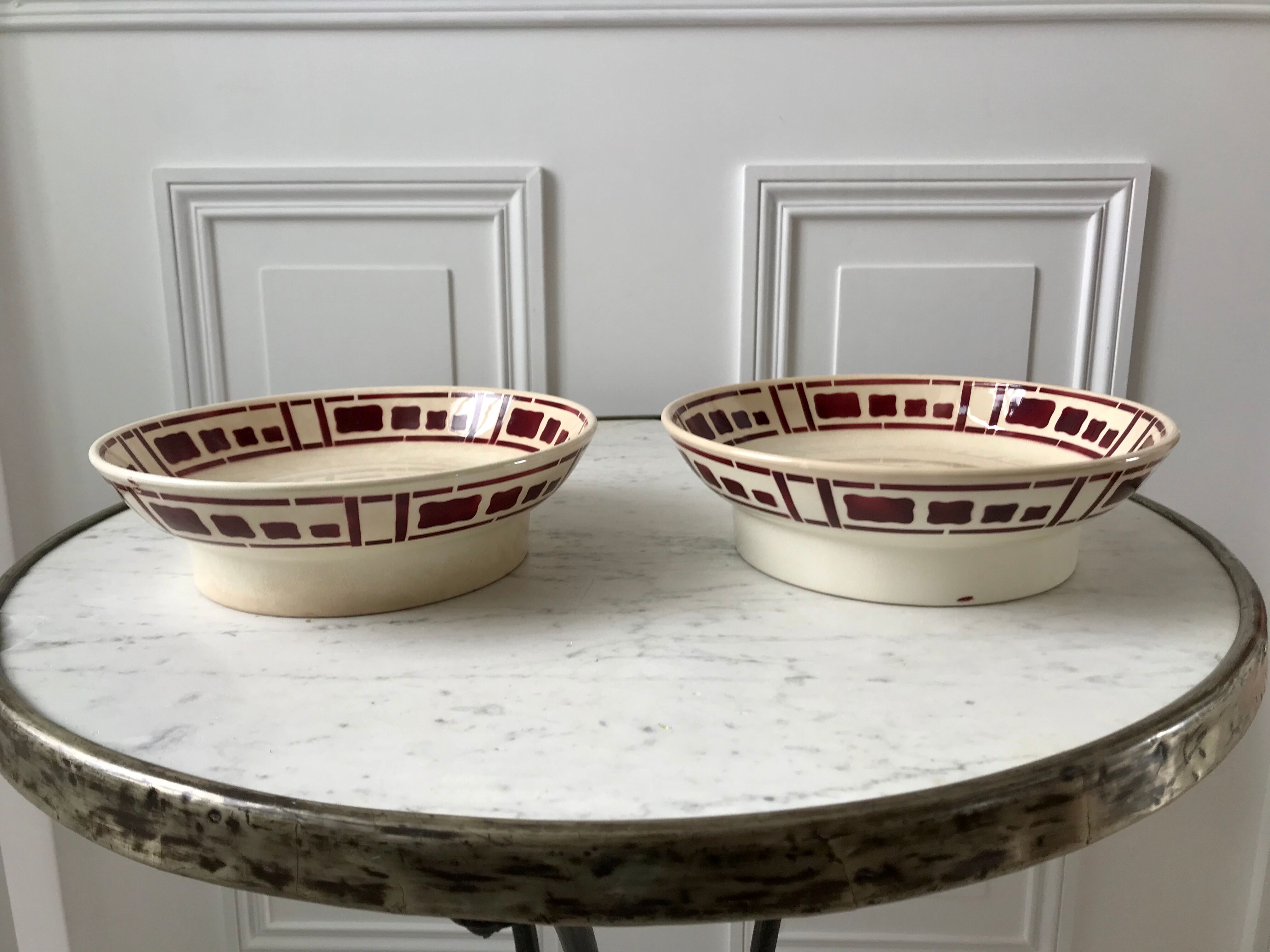 Compotier form modernist Badonviller model Barbizon 30s