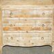 Rustic Swedish pine drop-leaf desk