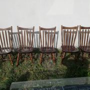 Lot de 5 Chaise bistrot vintage