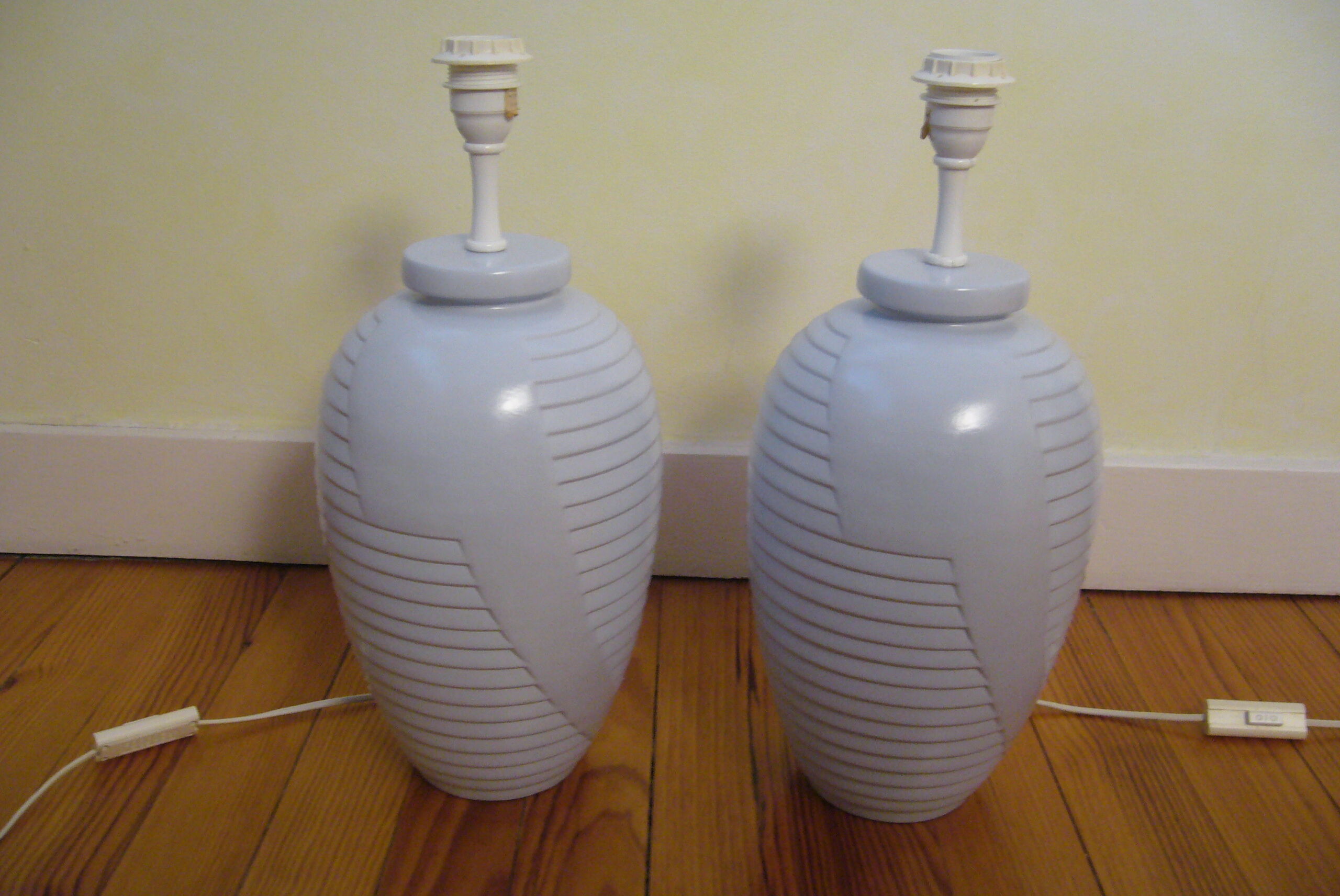 Pair of Deschuytener Art Deco style lamp bases