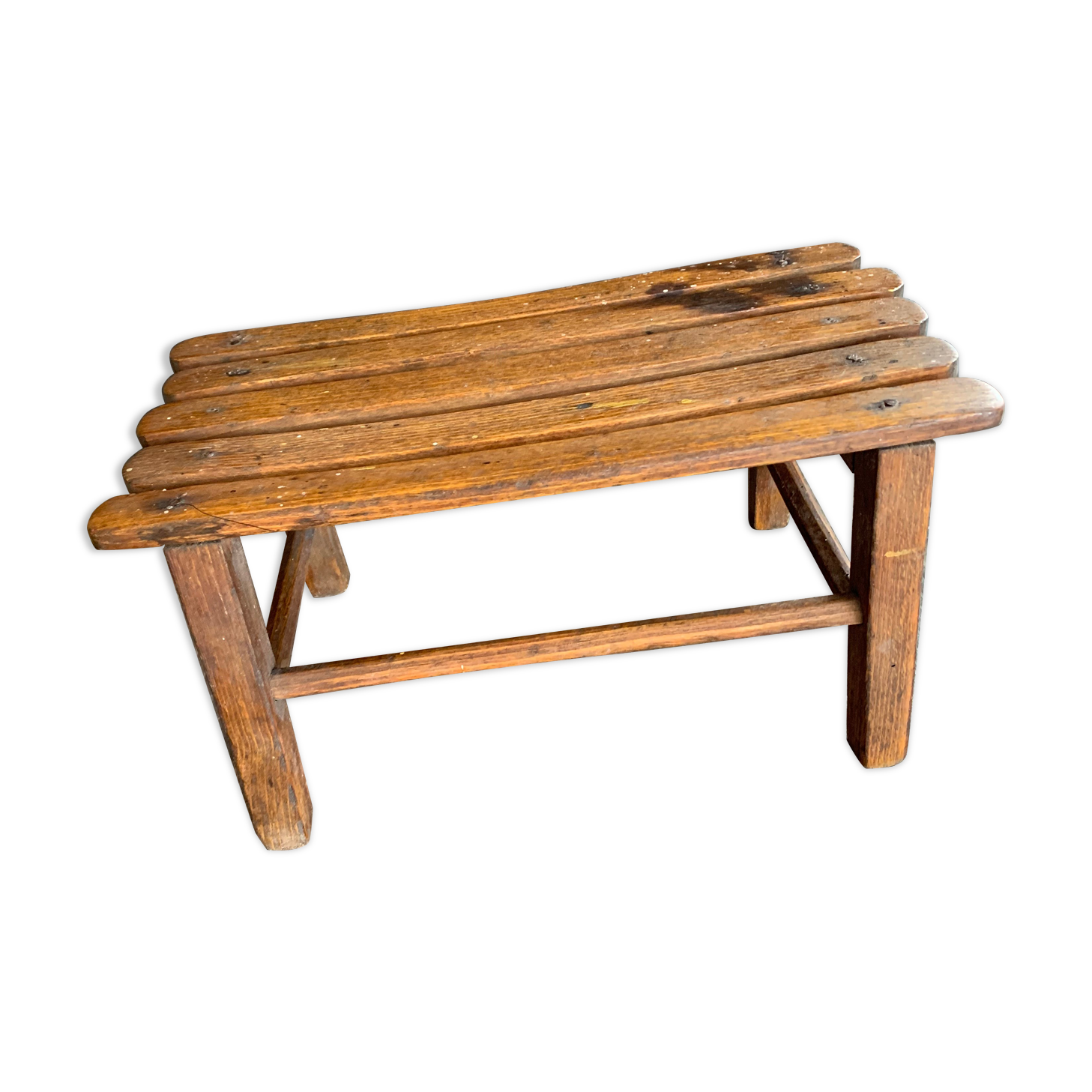 Footrest in old wood