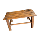 Footrest in old wood