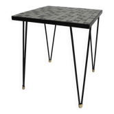 Side table with tiles, side table with 225 mini tiles, 1950s.