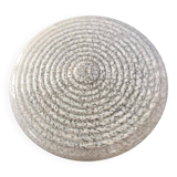 Large white Clichy art deco glass globe