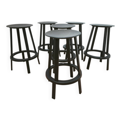 Suite de 6 tabourets Revolver, Hay