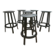 Suite de 6 tabourets Revolver, Hay