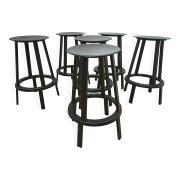Suite de 6 tabourets Revolver, Hay