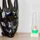 Lampe vintage, lampe veilleuse, space age en verre bullé