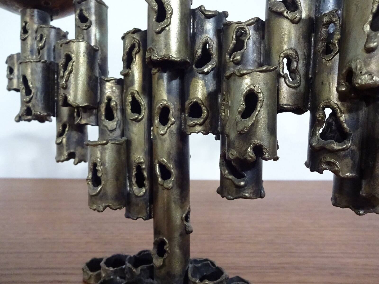 Brutalist Iron Candleholder, 1960s