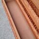 Commode vintage pied compas et rotin