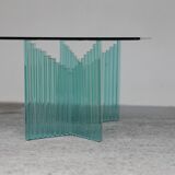 Vintage glass coffee table Italy