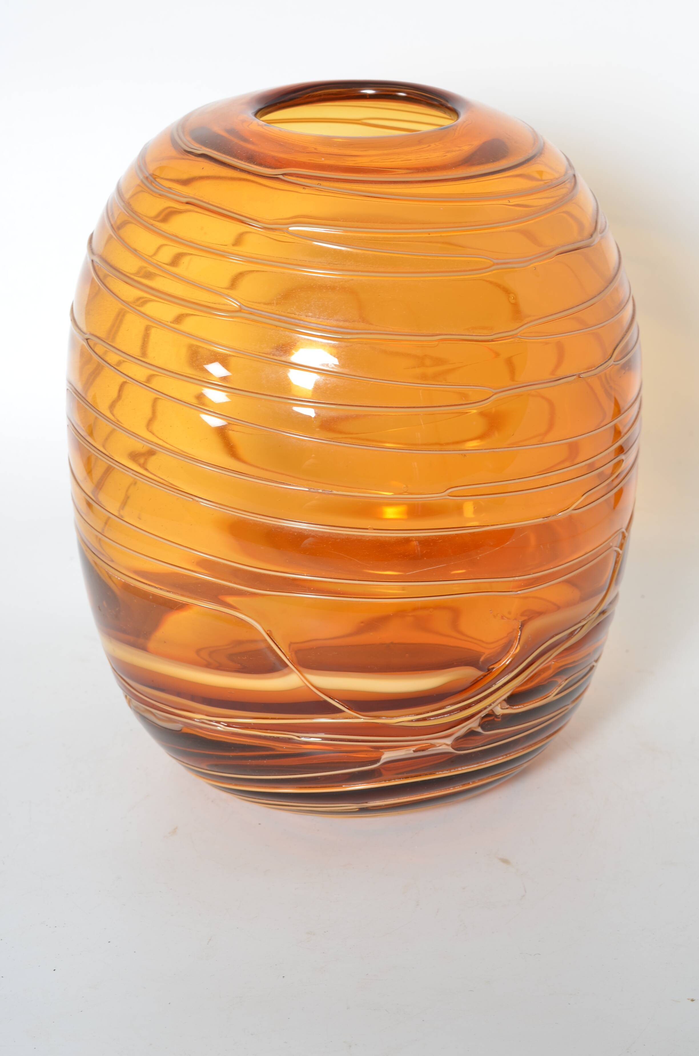 Amber Murano vase
