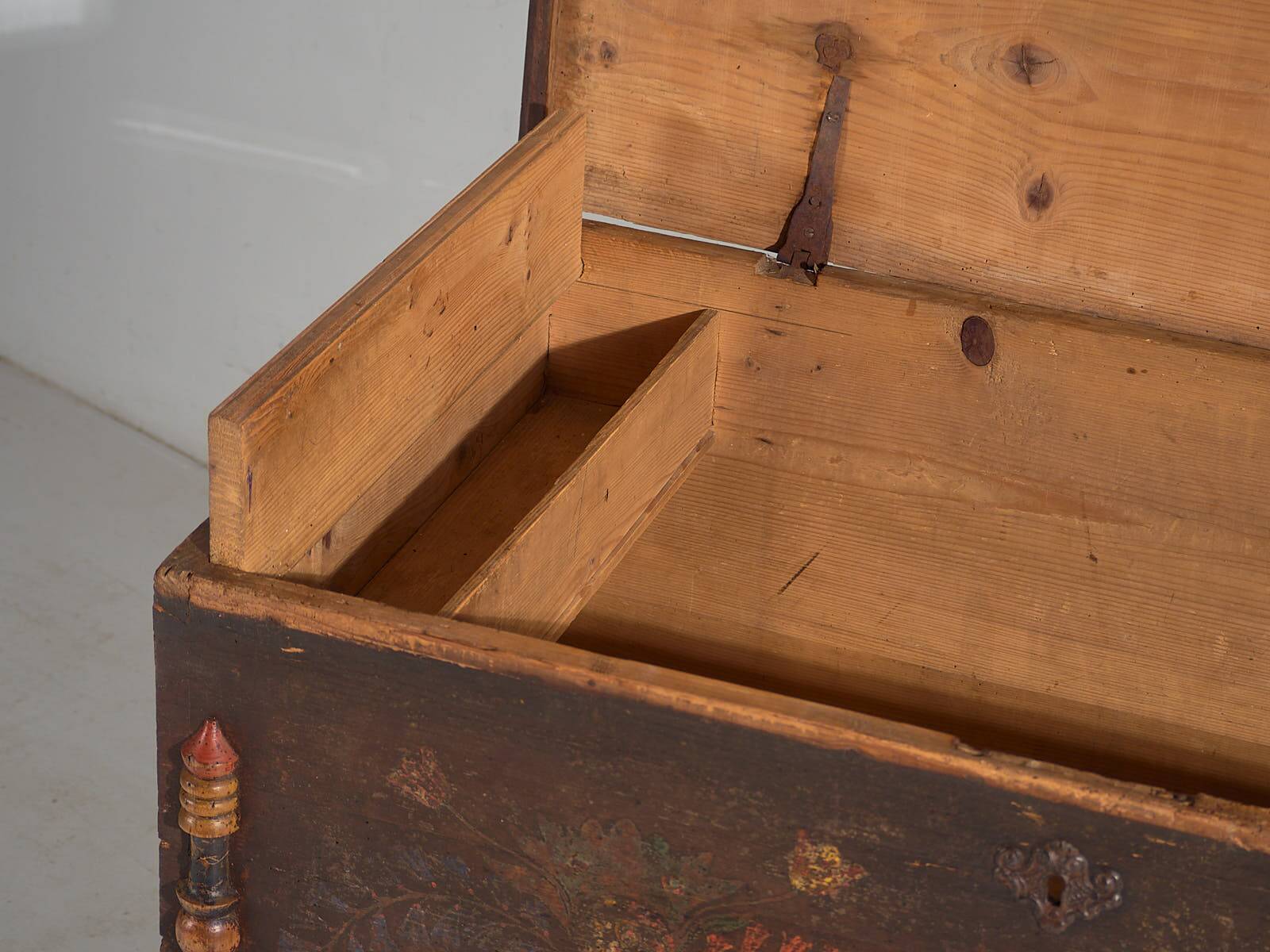 Antique storage trunk dated 1861 #23