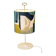 Austrian Mid-Century Table Lamp, White Lacquered with Brass Elements, Attributed to J.T. Kalmar