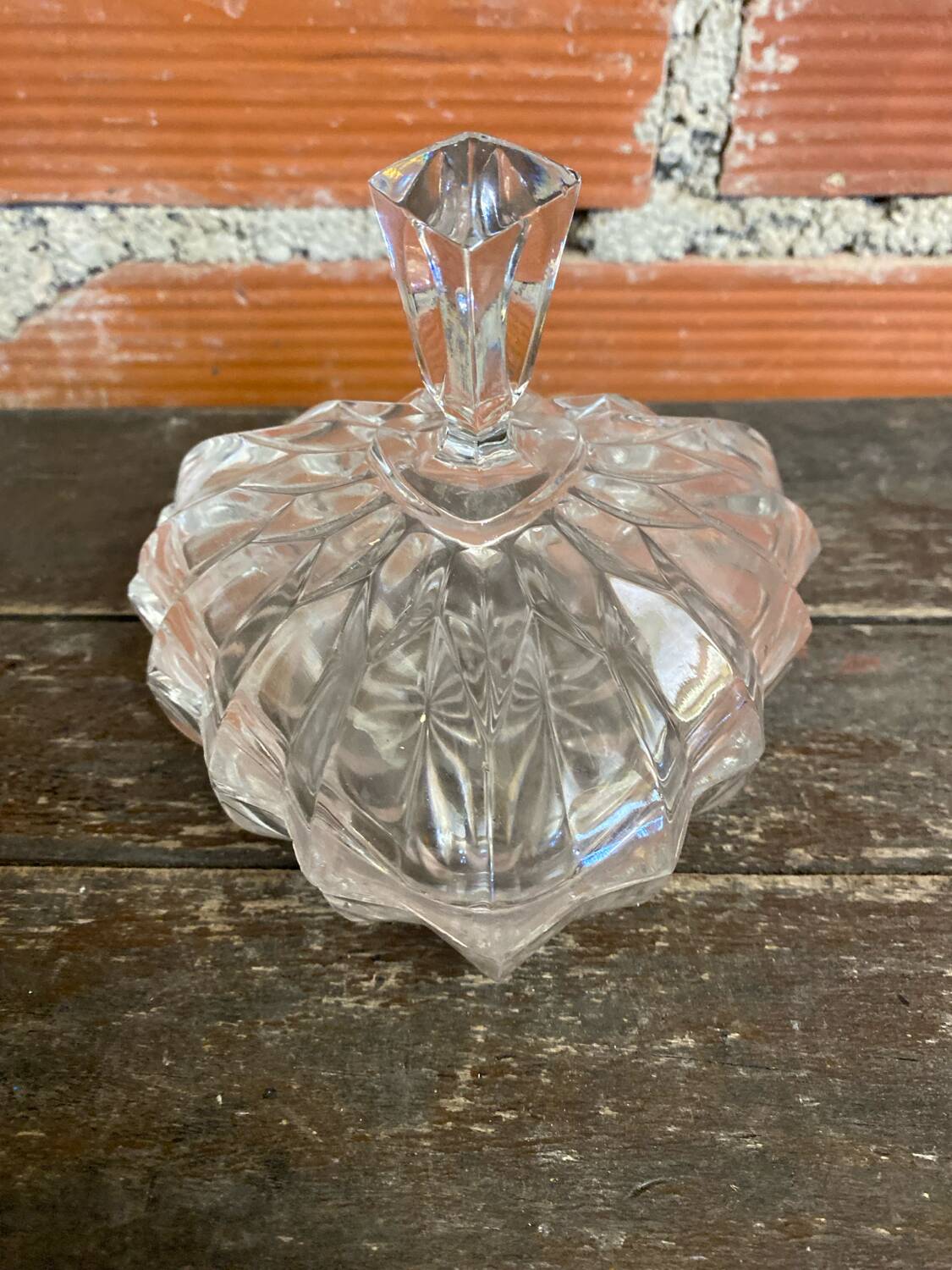 Vintage Crystal Bonbonnière Candy Dish #C872