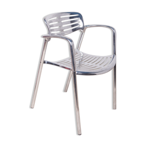 Fauteuil empilable en aluminium