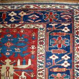 Handmade antique Caucasian Shirvan rug 134cm x 271cm 1880s - 1B491
