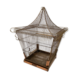 Vintage gold metal cage